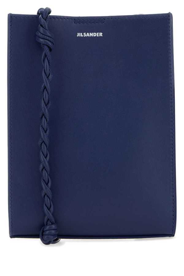 Jil Sander Small Tangle Leather Shoulder Bag - Nightfall