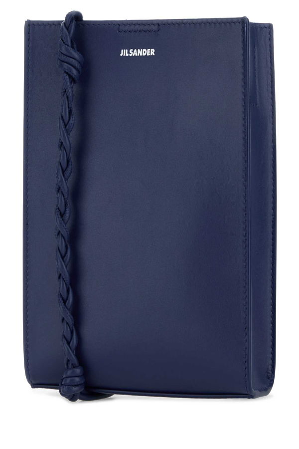 Jil Sander Small Tangle Leather Shoulder Bag - Nightfall