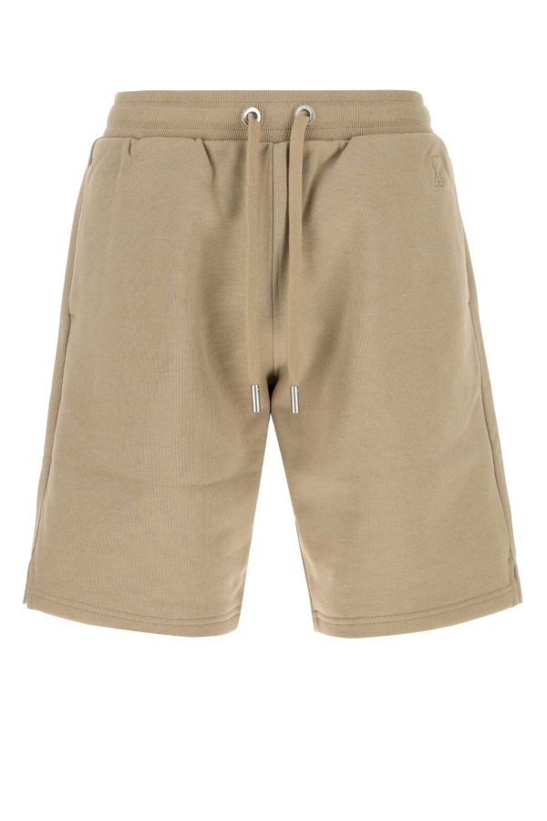 Ami Alexandre Mattiussi Cotton Bermuda Shorts - Beige Taupe