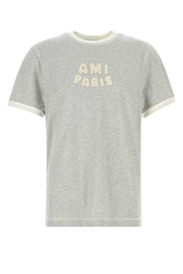Ami Alexandre Mattiussi Grey Cotton T-Shirt