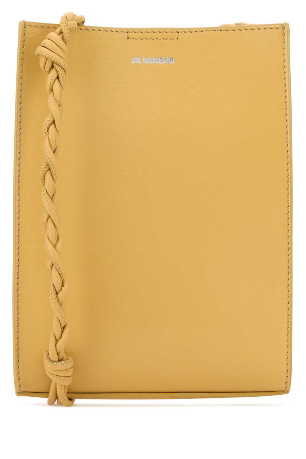 Jil Sander Small Tangle Leather Shoulder Bag - Yellow