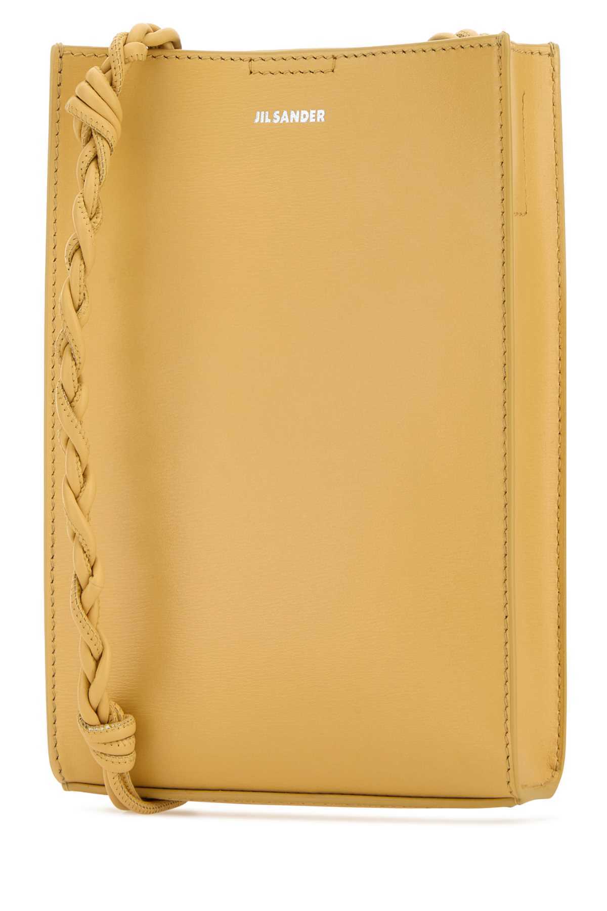 Jil Sander Small Tangle Leather Shoulder Bag - Yellow - Image 2 of 2