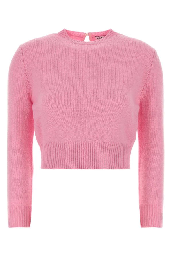 Jil Sander Wool Blend Sweater - Neon Rose