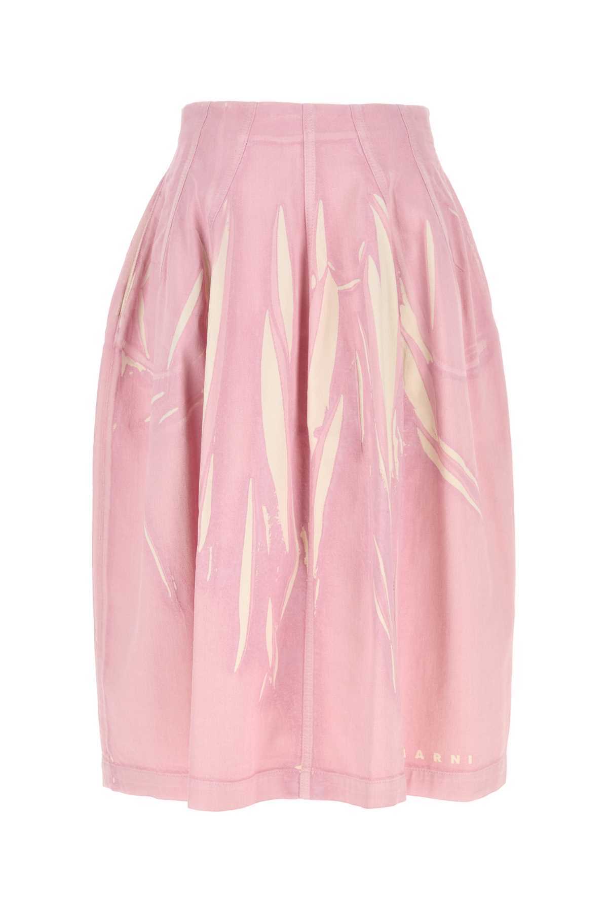Marni Pink Denim Skirt - Pink Gummy - Image 1 of 2