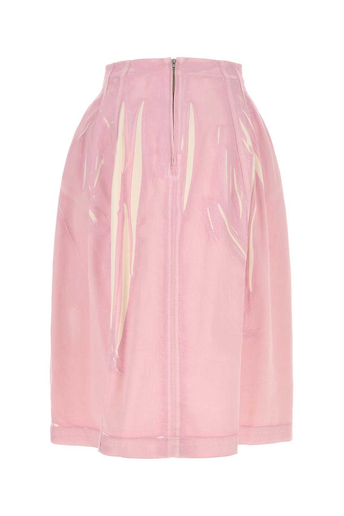 Marni Pink Denim Skirt - Pink Gummy - Image 2 of 2