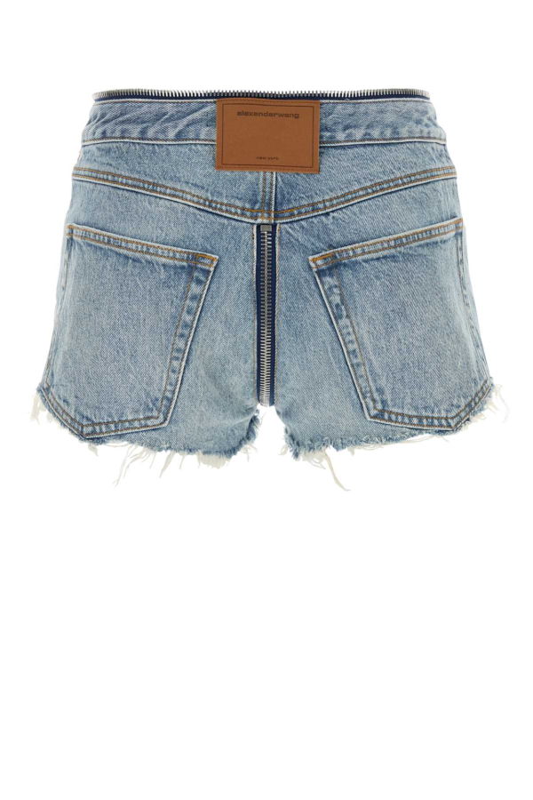 ALEXANDER WANG Denim Shorts - Authentic Light Indigo