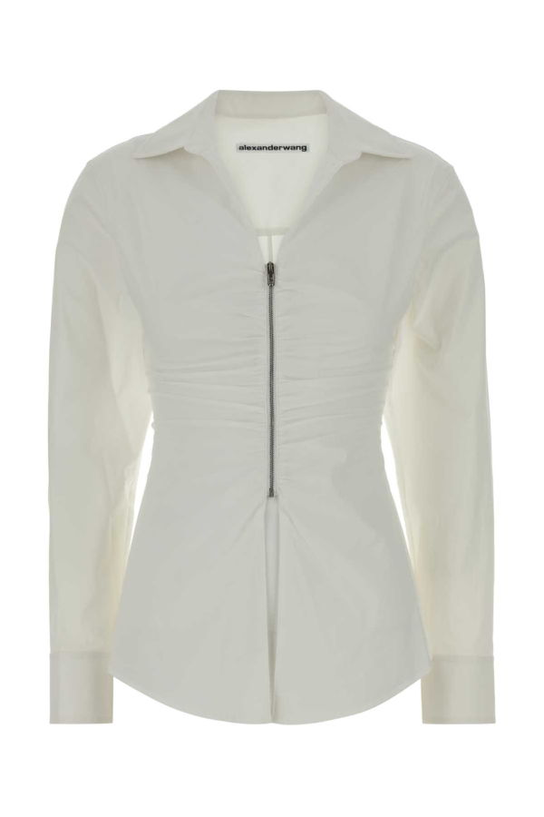 ALEXANDER WANG Stretch Poplin Shirt - White