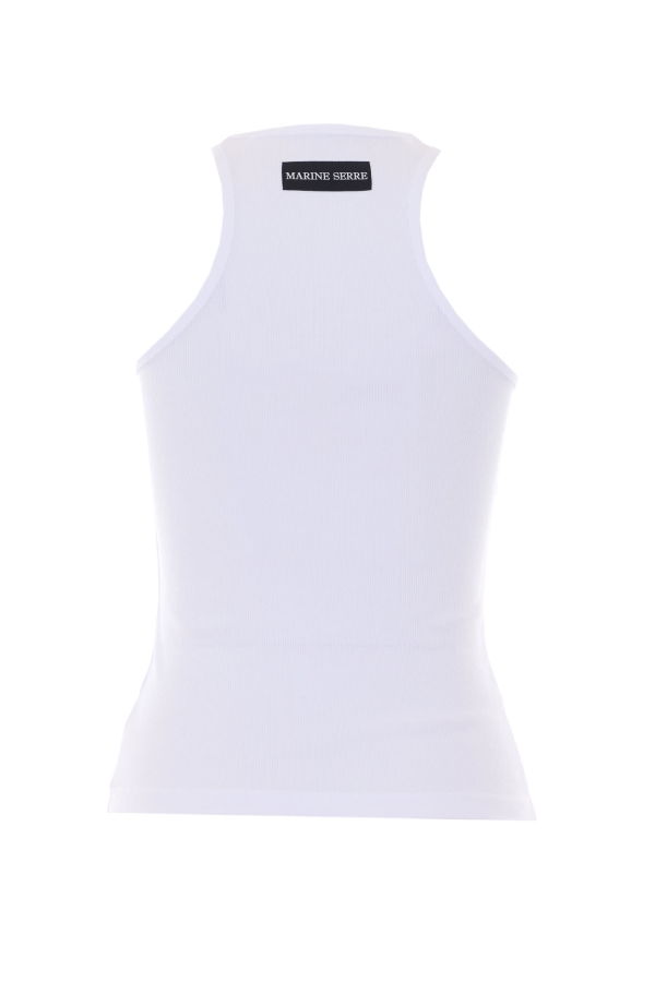 MARINE SERRE Moon Logo Tank Top - White