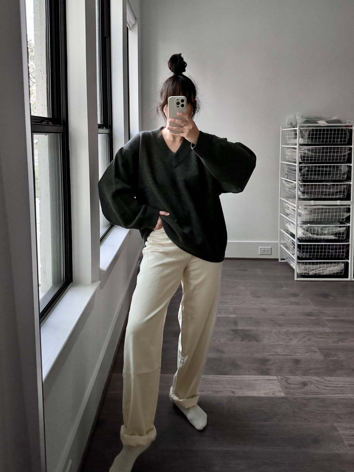 James Street Co. Sloane Vee Sweater - Image 3 of 10