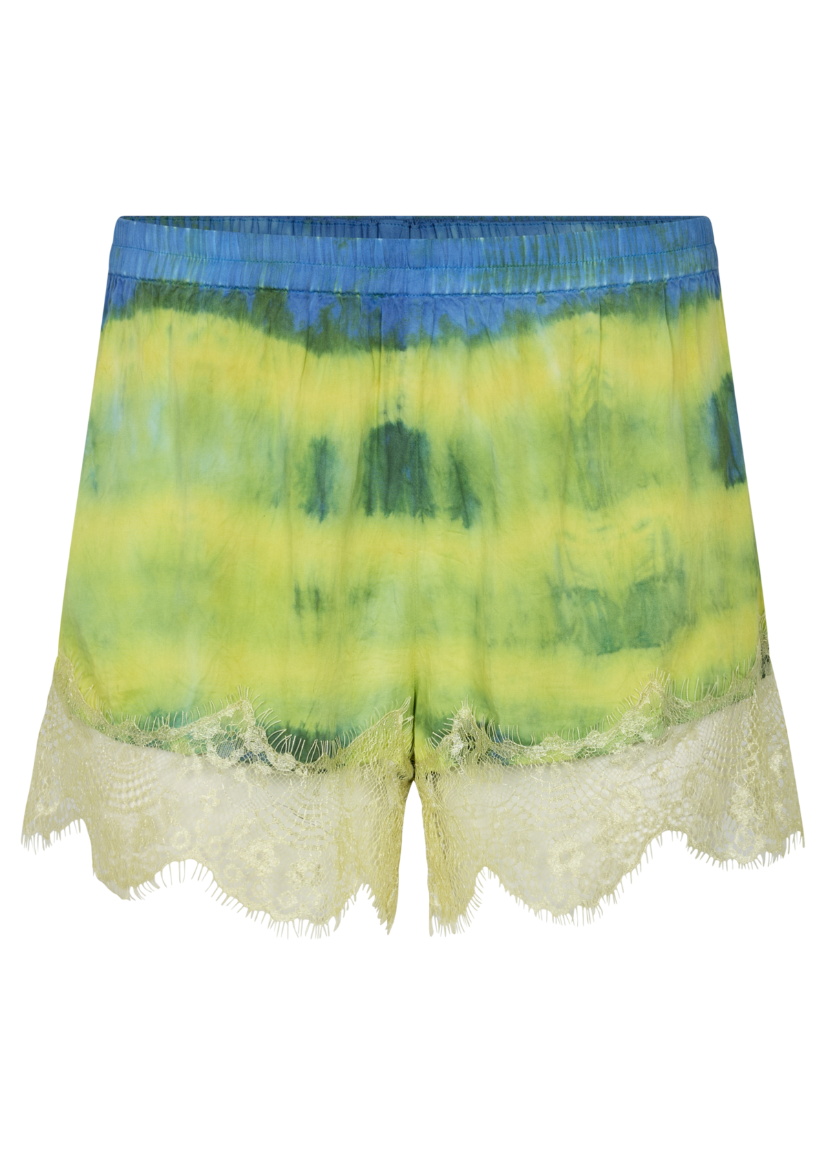 Ciao Ciao Vacation Curaçao Tie Dye Lace Trim Shorts - Image 7 of 7