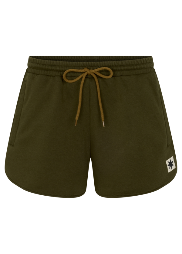 Ciao Ciao Vacation Olive All Sorts Runner Shorts - Olive