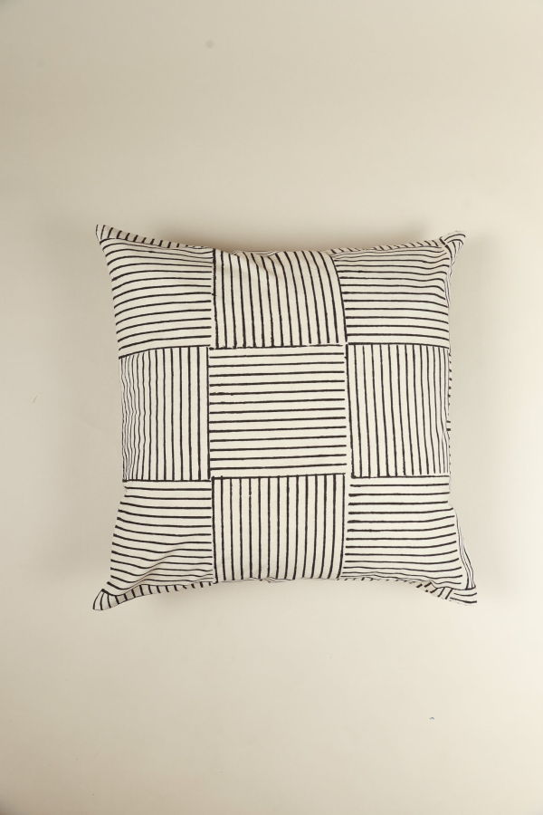 Ninéh Desert Dunes Hand Block Print Pillow Cover