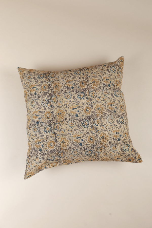Ninéh Golden Earth Kalamkari Handcrafted Pillow