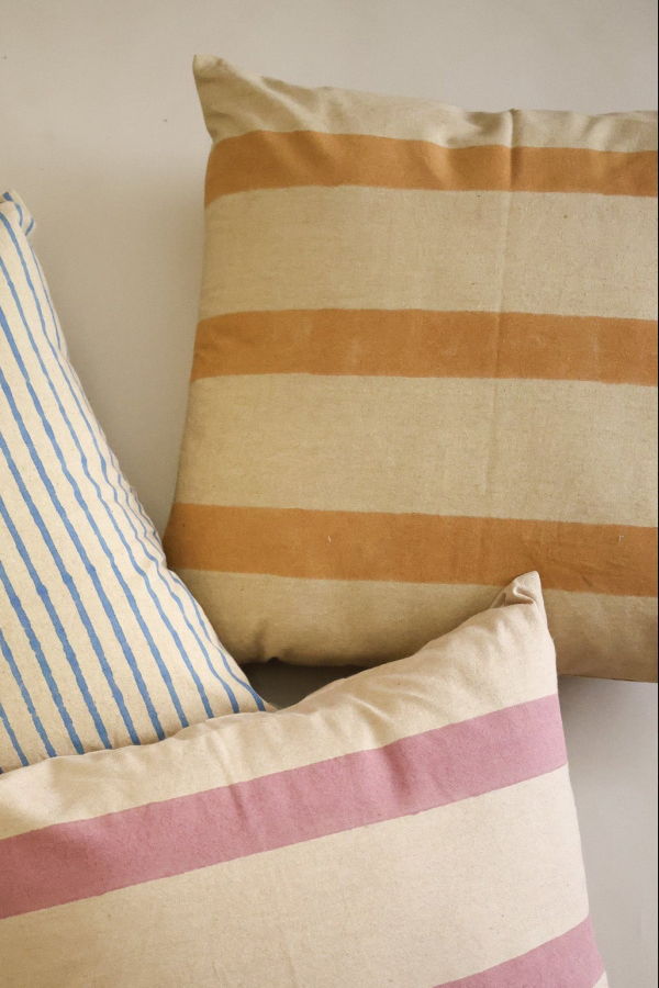 Ninéh Oh! Stripes Block Print Pillow Cover