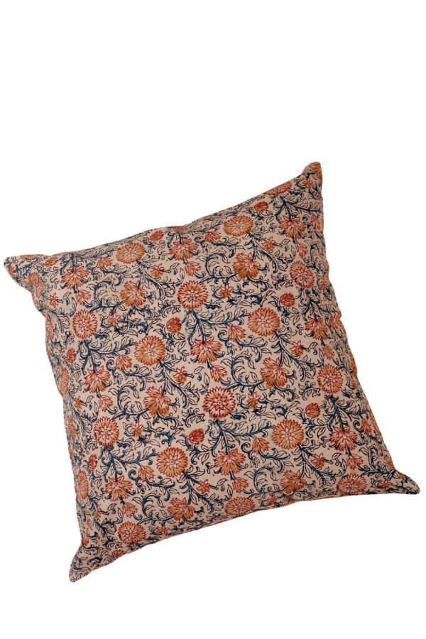 Ninéh Sunset Horizon Kalamkari Handcrafted Pillow