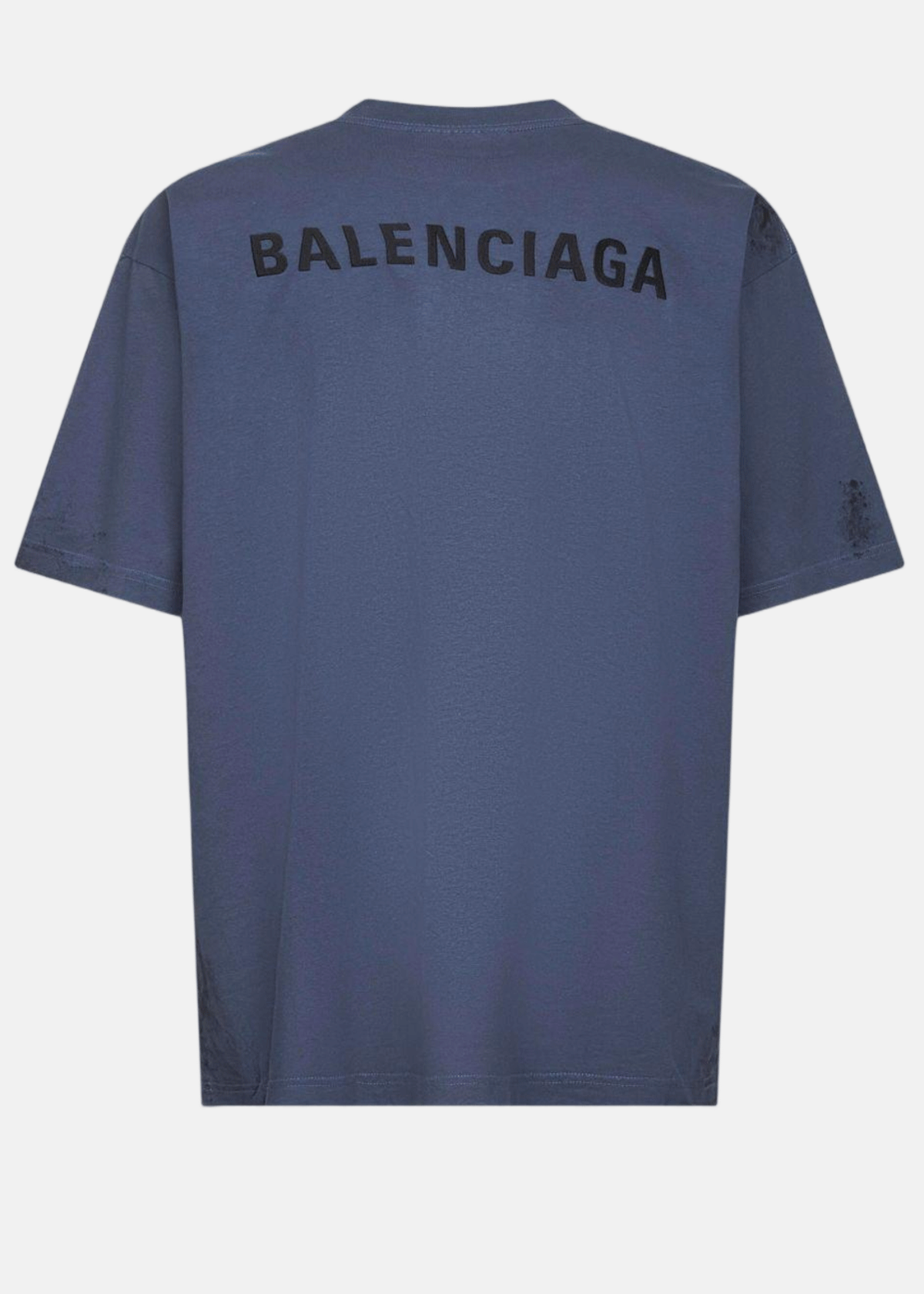 Balenciaga Medium Fit T-Shirt - Faded Dark Blue/Black - Image 2 of 2