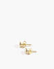 ADORN Dot Earring - 18 Karat Gold Plated Recycled Brass - Thumbnail 2