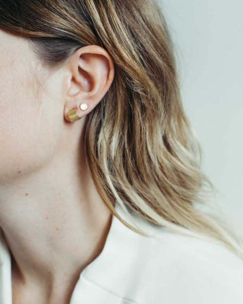 ADORN Dot Earring - 18 Karat Gold Plated Recycled Brass