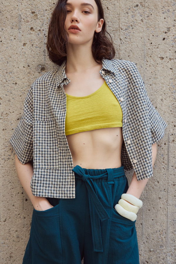 Défauts Eve Gravel Clara Shirt - Vert Jaune