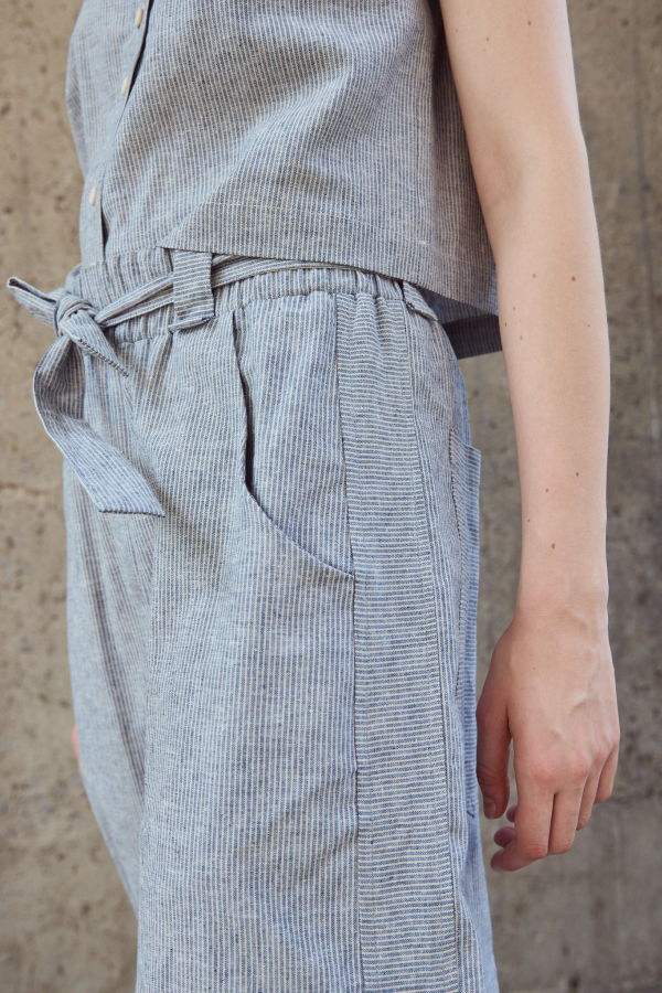 Eve Gravel Edward Pants - Blue Beige