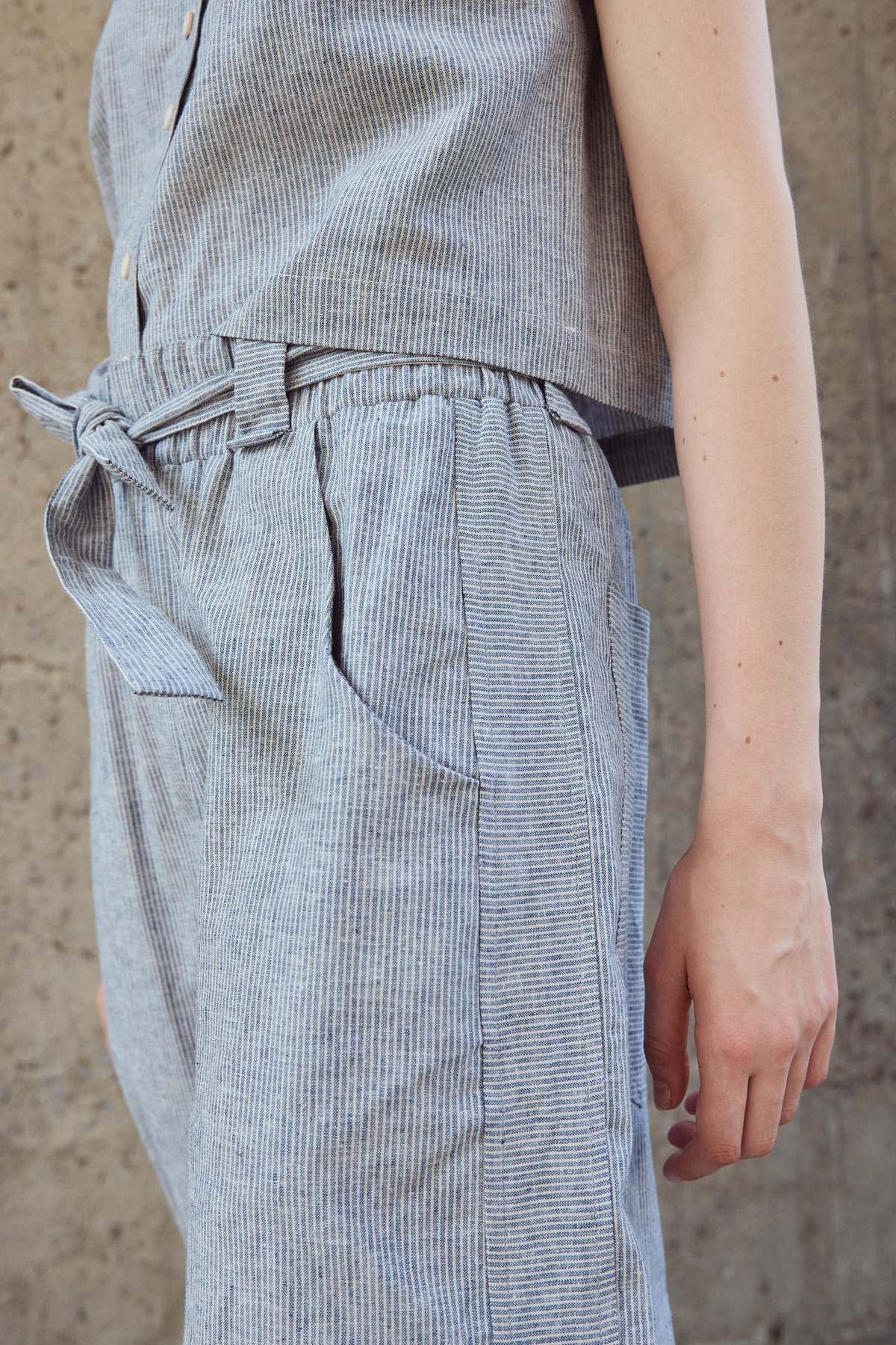 Eve Gravel Edward Pants - Blue Beige - Image 2 of 2