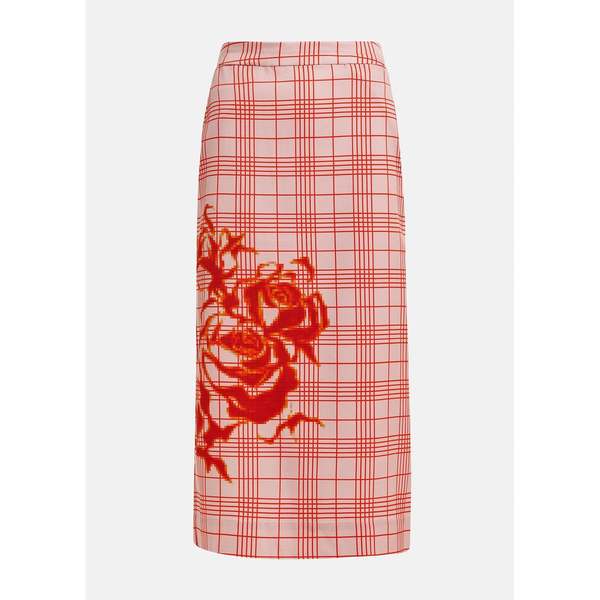 Essentiel Antwerp Jaman Fitted Pencil Skirt - Combo3 Orange Brulee