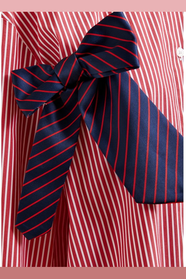 Essentiel Antwerp Jiwi Shirt With Bowties - Orange Brulee