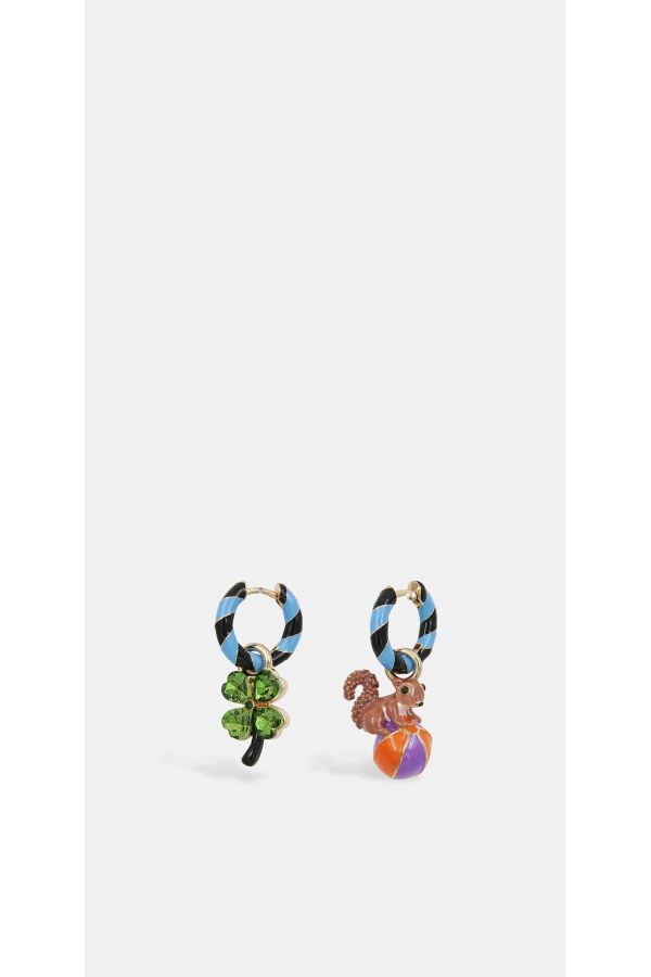 Essentiel Antwerp Jover Earrings With Charms - Combo1 Quiet Pool