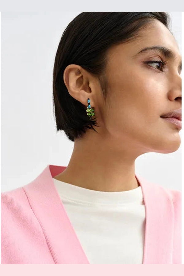 Essentiel Antwerp Jover Earrings With Charms - Combo1 Quiet Pool