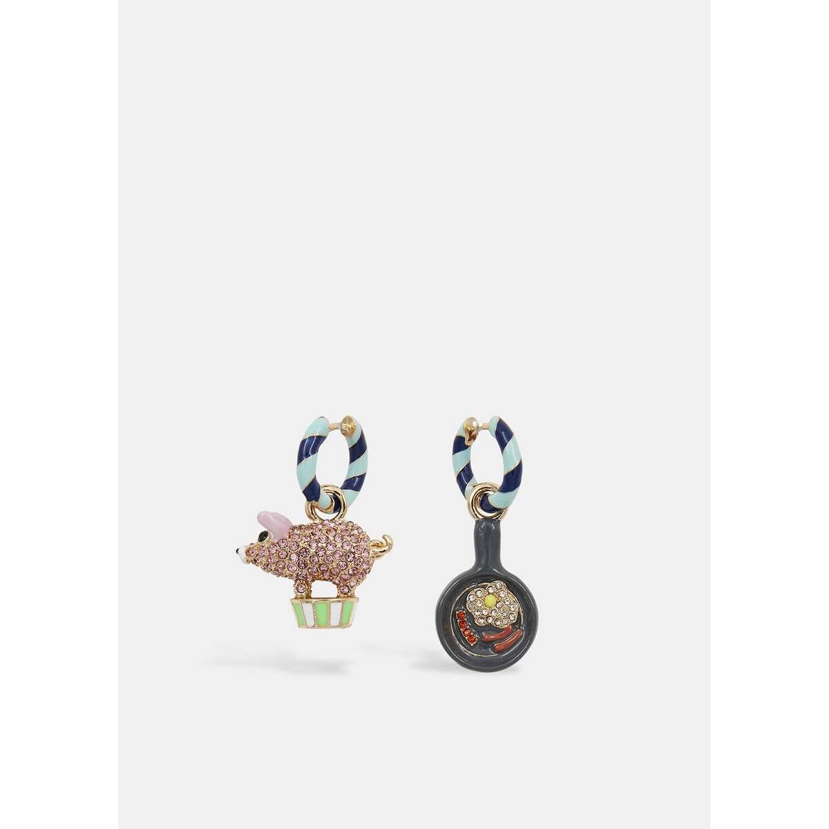 Essentiel Antwerp Jubby Earrings With Charms - Combo1 Nile Blue - Image 1 of 3