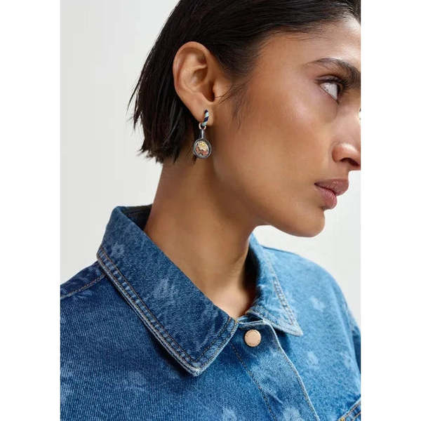 Essentiel Antwerp Jubby Earrings With Charms - Combo1 Nile Blue