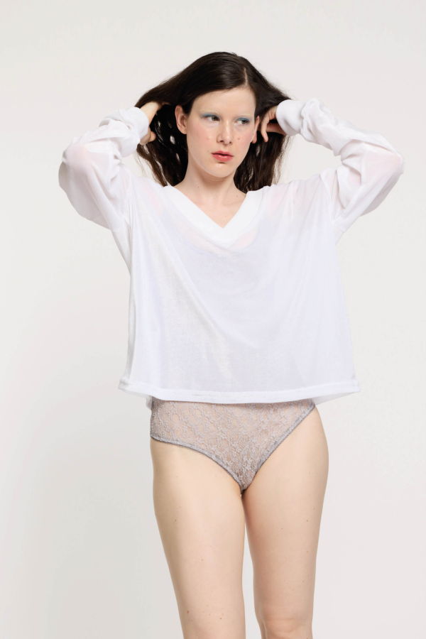 Simone Wild Trophy Sweater - White