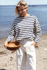 Emerson Fry Bateau Top - Navy White Stripe - Thumbnail 5
