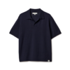 Merz b. Schwanen Knitted Merino Short Sleeve Polo - Thumbnail 1