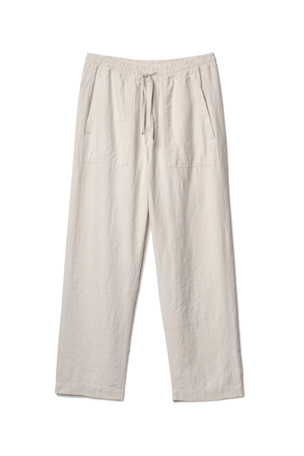 Merz b. Schwanen Worker's Linen Drawstring Pants