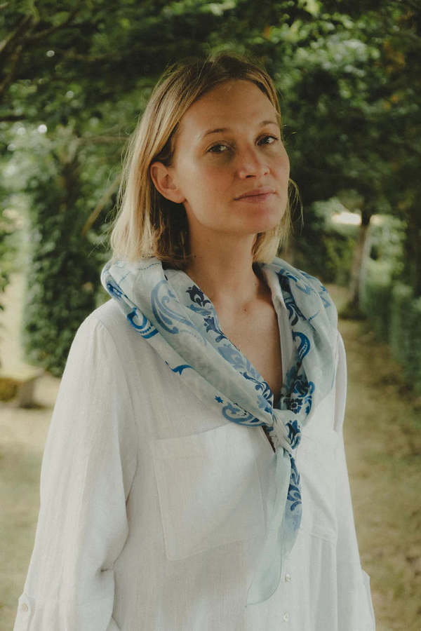 Maison Lecomte Flament Dinard Cotton Bandana Scarf