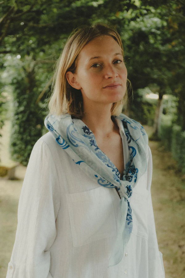 Maison Lecomte Flament Dinard Cotton Bandana Scarf