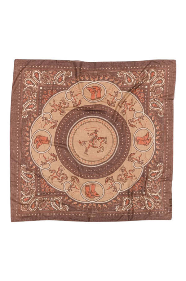 Maison Lecomte Flament Rodeo Cotton Bandana Scarf