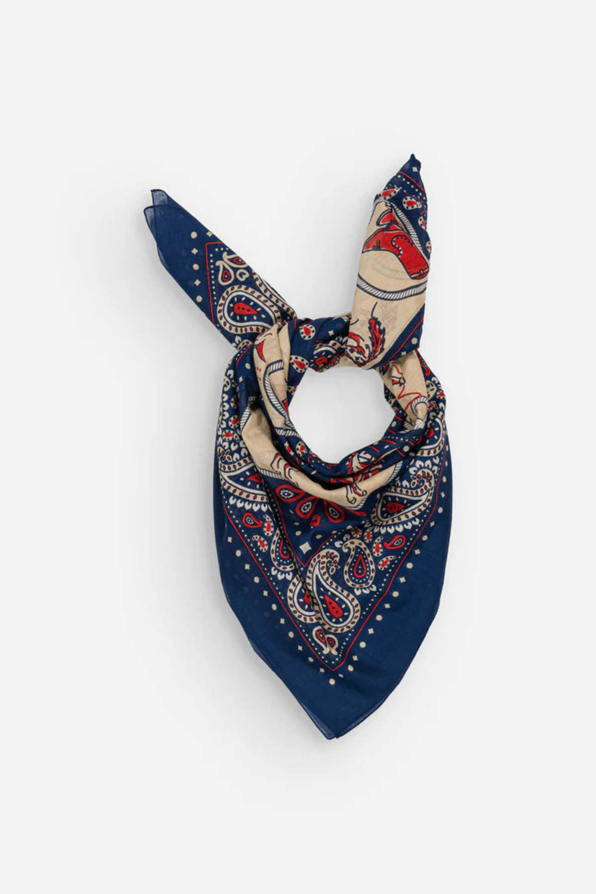 Maison Lecomte Flament Rodeo Cotton Bandana Scarf - Image 2 of 3
