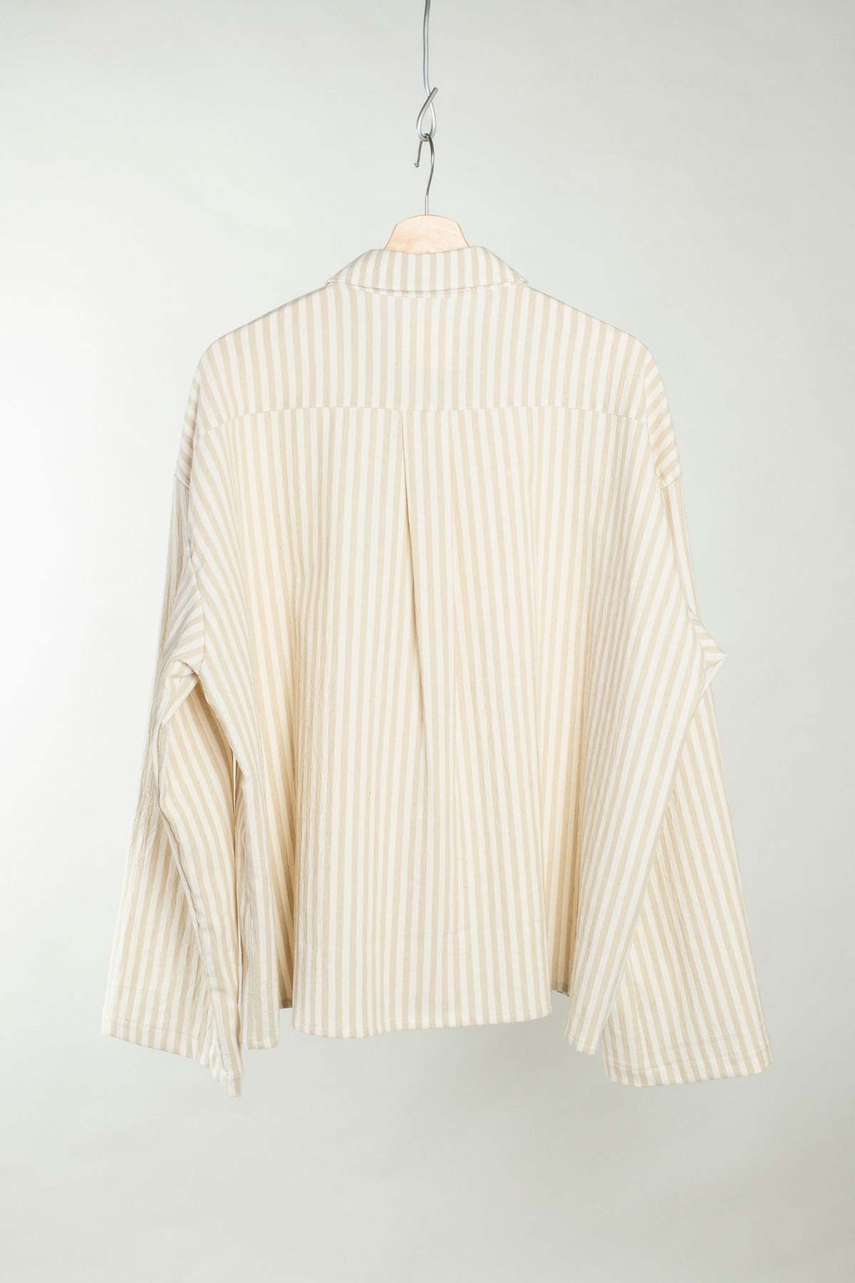 William Frederick Cafe Shirt Fox Fibre Stripe - Cream - Image 2 of 6