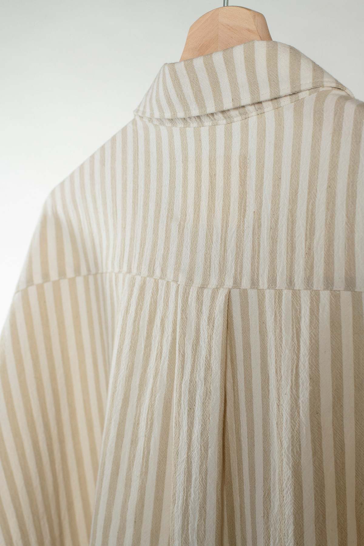 William Frederick Cafe Shirt Fox Fibre Stripe - Cream - Image 3 of 6