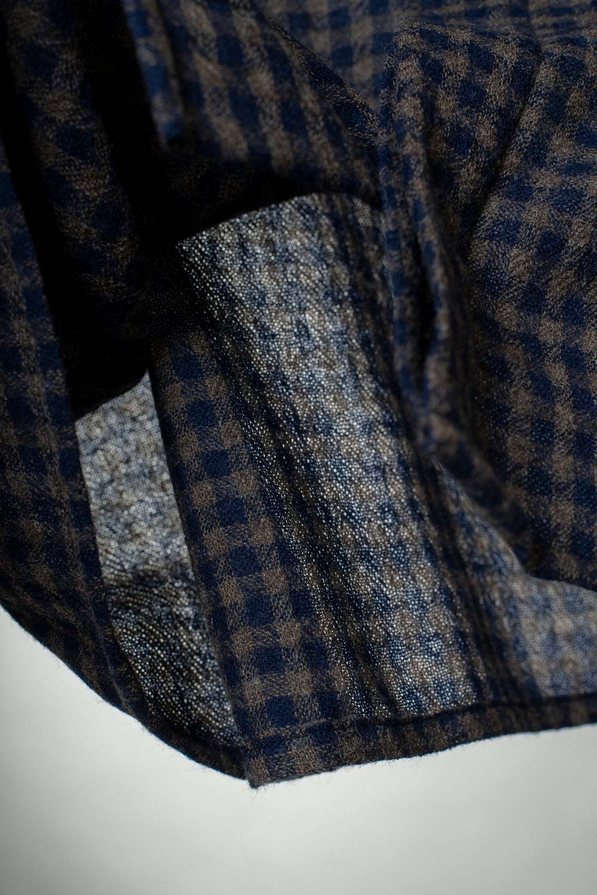 William Frederick Cafe Shirt - Navy Olive Plaid - Image 5 of 6
