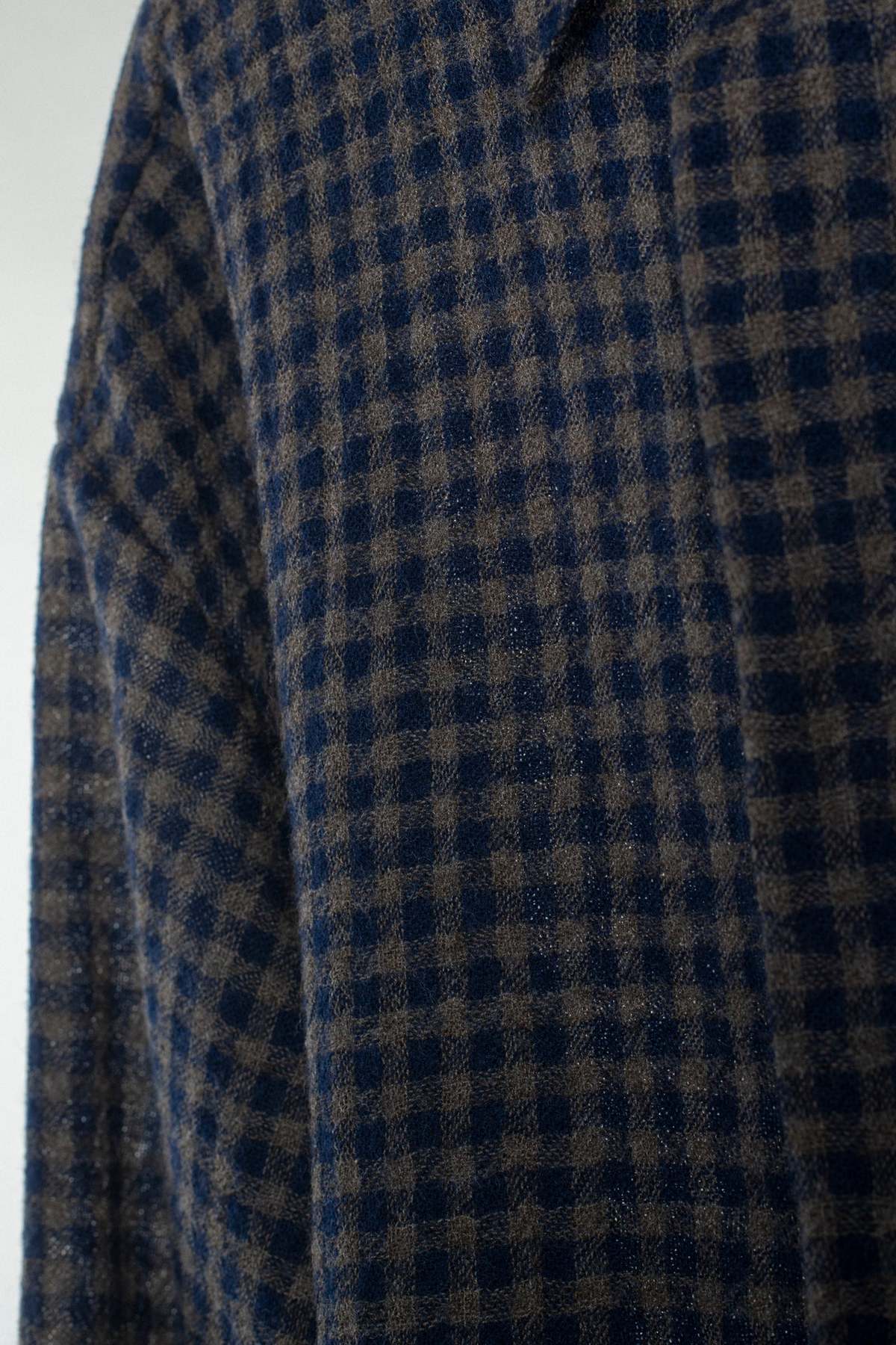 William Frederick Cafe Shirt - Navy Olive Plaid - Image 6 of 6