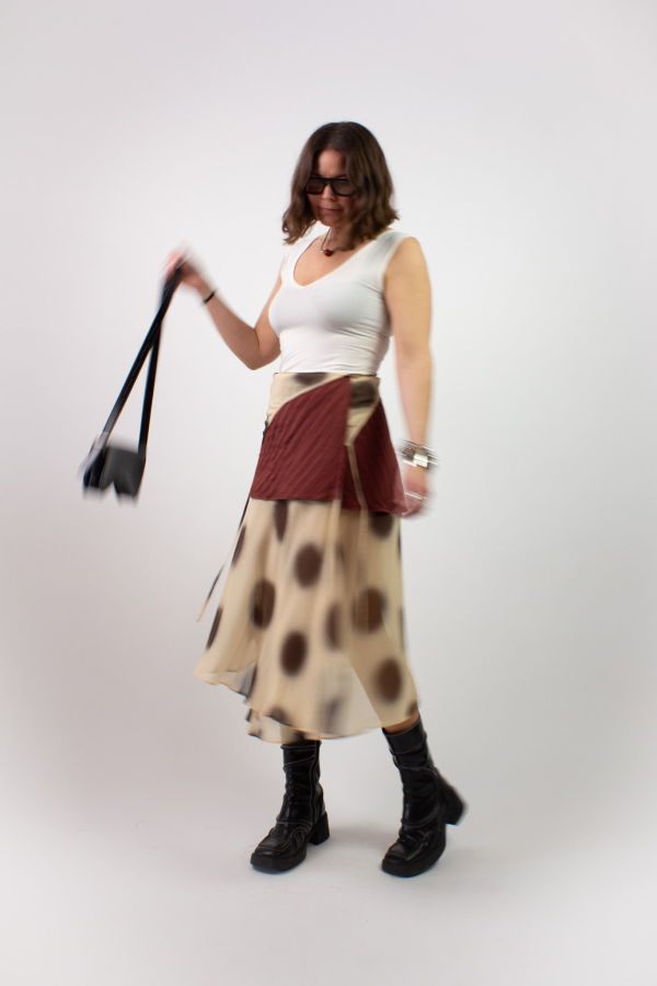 KkCo Layered Dot Skirt