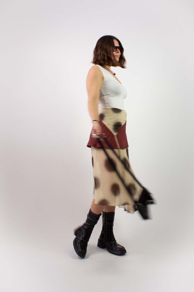 KkCo Layered Dot Skirt