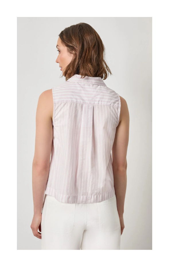 Lilla P. Striped Sleeveless Shirt