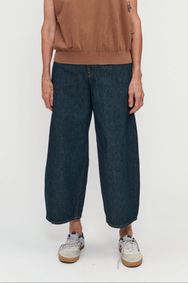 6397 Cropped Rinsed Roomy Jeans - Rinsed Raw