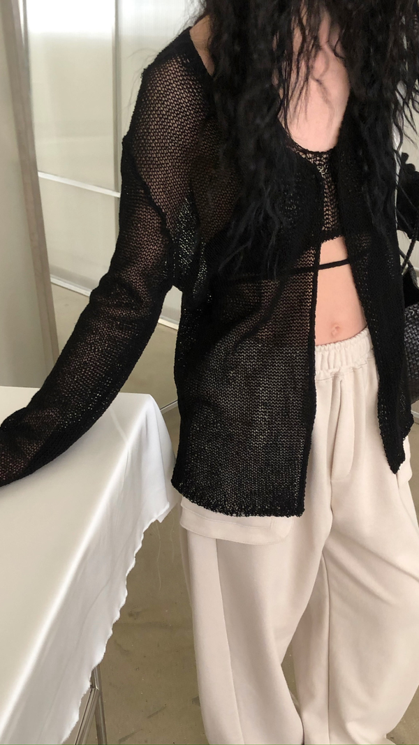 The NKC Store Black Knit 2-Piece Top