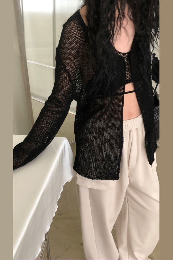 The NKC Store Black Knit 2-Piece Top