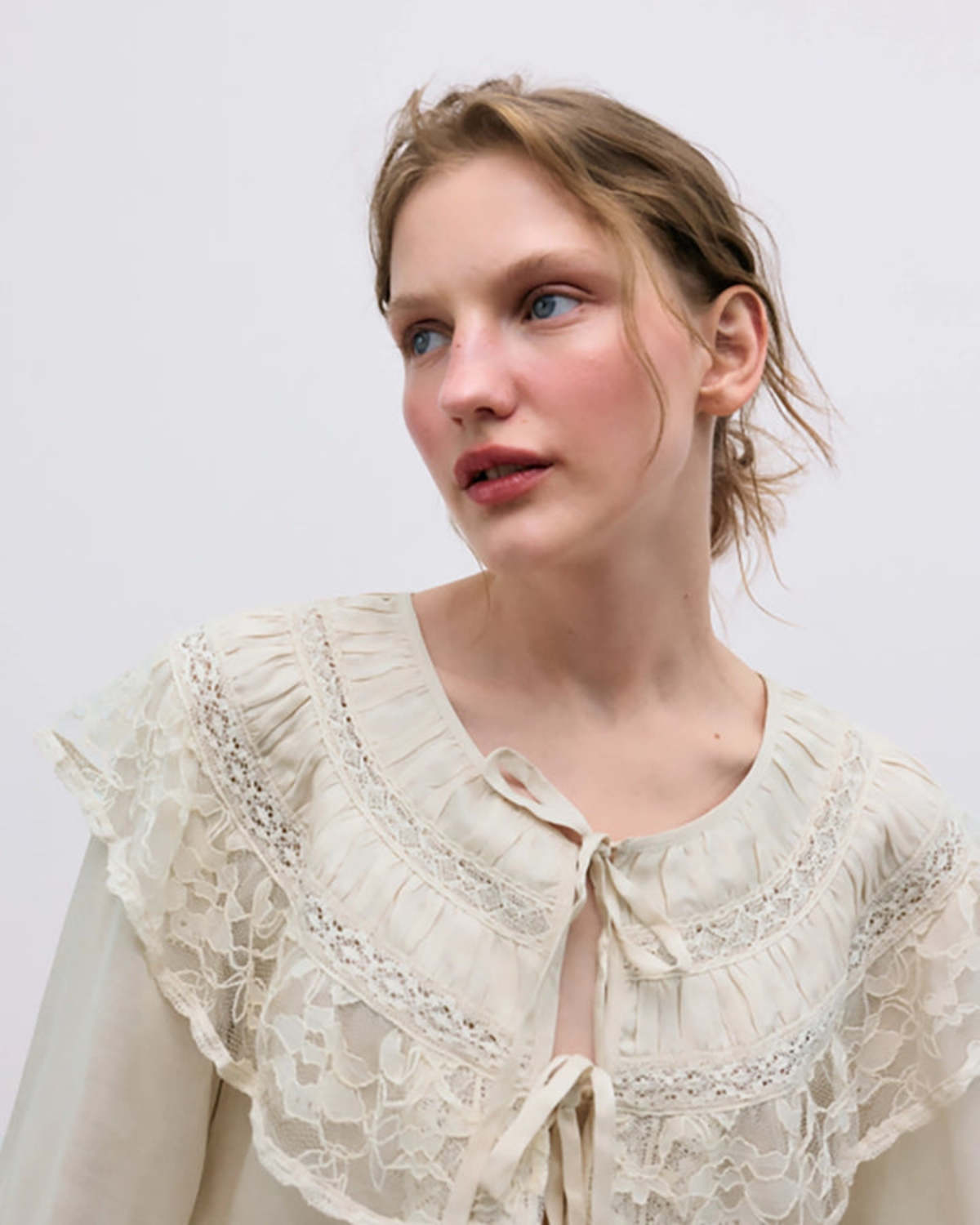 The New Society Ammi Blouse - Pure Cloud - Image 1 of 7